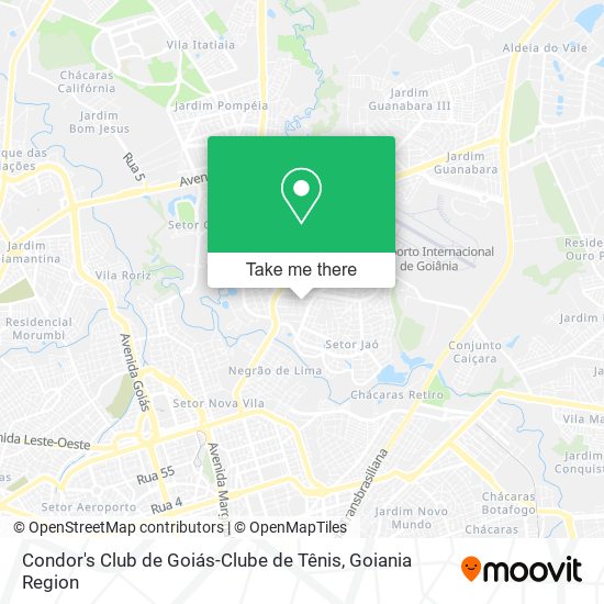 Condor's Club de Goiás-Clube de Tênis map