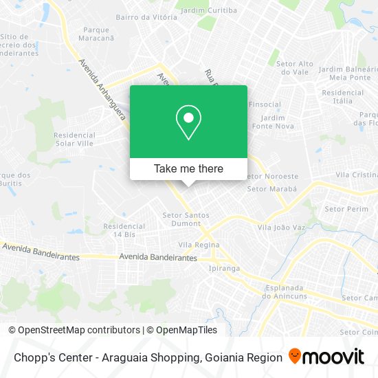 Mapa Chopp's Center - Araguaia Shopping