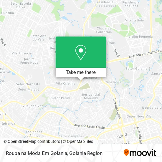Roupa na Moda Em Goiania map