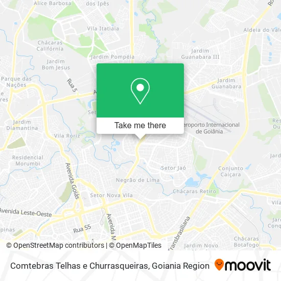 Comtebras Telhas e Churrasqueiras map