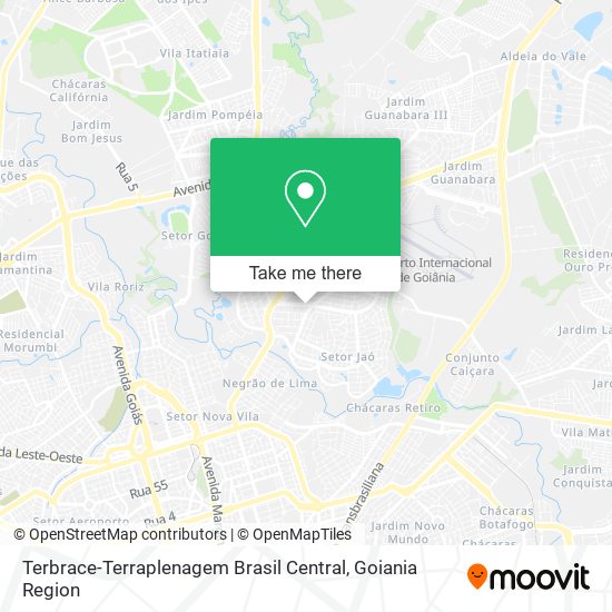 Mapa Terbrace-Terraplenagem Brasil Central