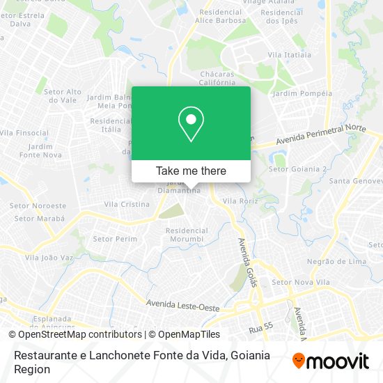 Restaurante e Lanchonete Fonte da Vida map