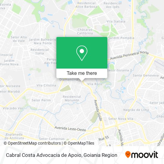 Mapa Cabral Costa Advocacia de Apoio