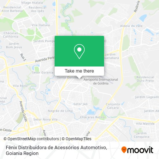 Mapa Fênix Distribuidora de Acessórios Automotivo