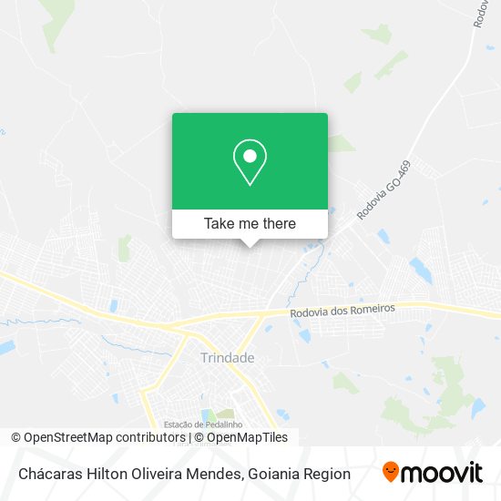 Mapa Chácaras Hilton Oliveira Mendes