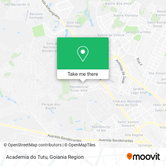 Academia do Tutu map