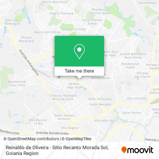 Mapa Reinaldo de Oliveira - Sitio Recanto Morada Sol