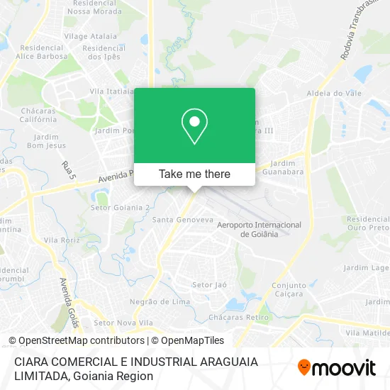 CIARA COMERCIAL E INDUSTRIAL ARAGUAIA LIMITADA map