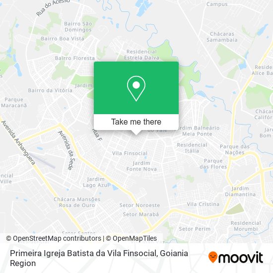 Primeira Igreja Batista da Vila Finsocial map