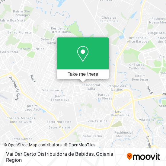 Vai Dar Certo Distribuidora de Bebidas map