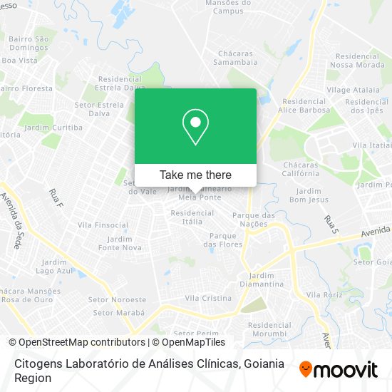 Citogens Laboratório de Análises Clínicas map