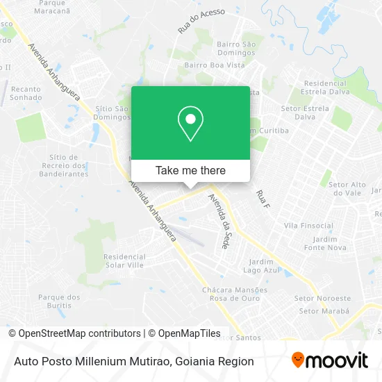 Auto Posto Millenium Mutirao map