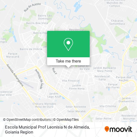 Mapa Escola Municipal Prof Leonísia N de Almeida