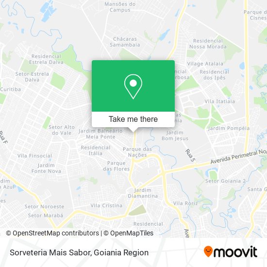 Sorveteria Mais Sabor map