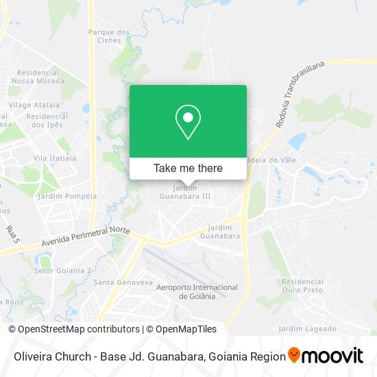 Oliveira Church - Base Jd. Guanabara map