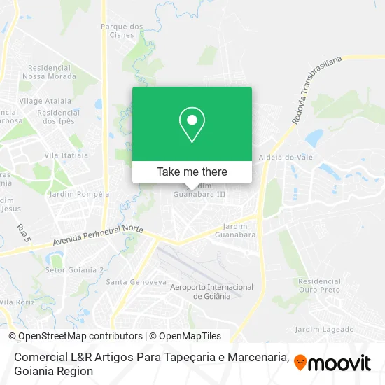 Comercial L&R Artigos Para Tapeçaria e Marcenaria map