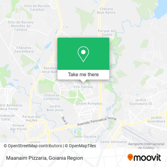 Mapa Maanaim Pizzaria