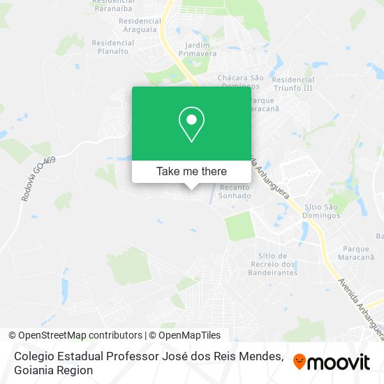 Mapa Colegio Estadual Professor José dos Reis Mendes