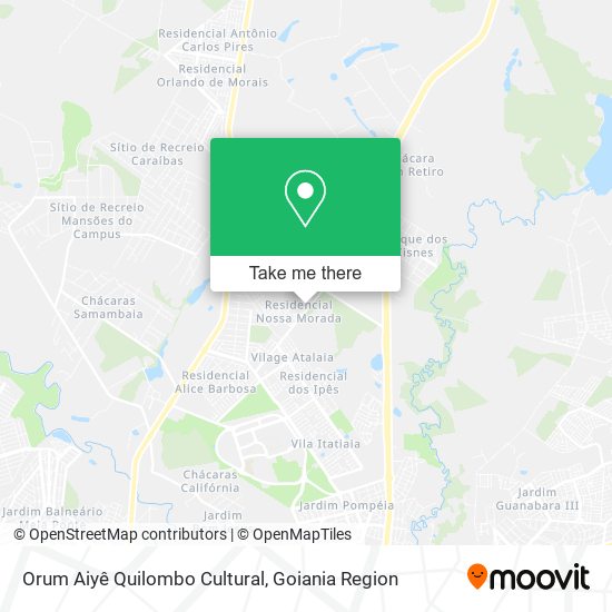 Orum Aiyê Quilombo Cultural map