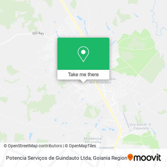 Potencia Serviços de Guindauto Ltda map