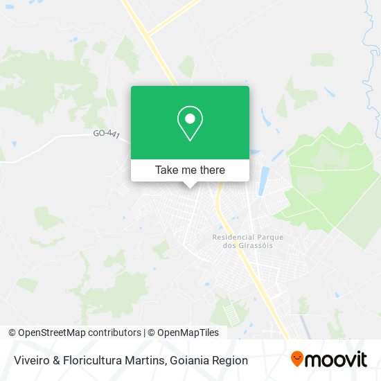 Mapa Viveiro & Floricultura Martins