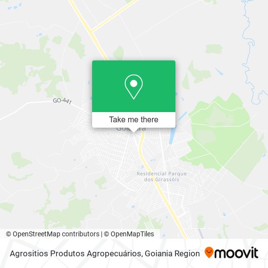 Mapa Agrositios Produtos Agropecuários