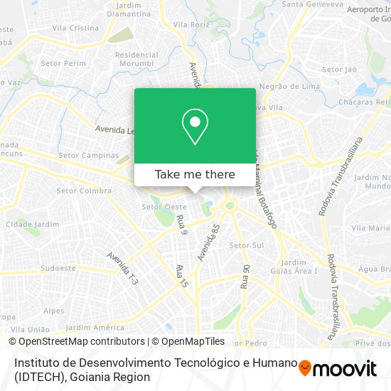 Instituto de Desenvolvimento Tecnológico e Humano (IDTECH) map
