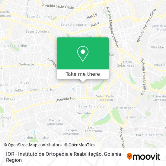 Mapa IOR - Instituto de Ortopedia e Reabilitação