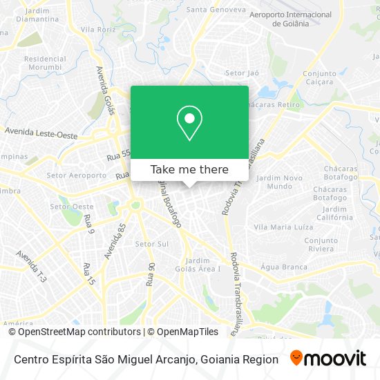 Mapa Centro Espírita São Miguel Arcanjo