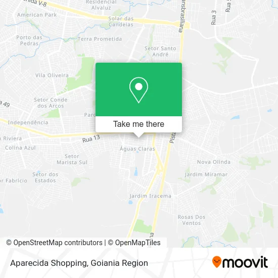 Aparecida Shopping map