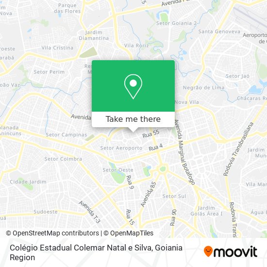 Mapa Colégio Estadual Colemar Natal e Silva