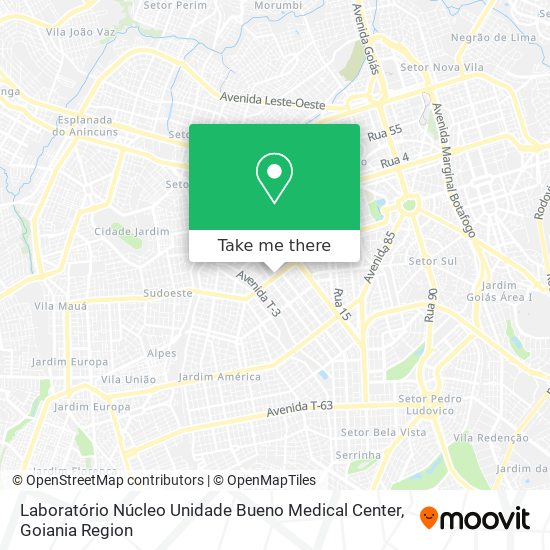 Laboratório Núcleo Unidade Bueno Medical Center map