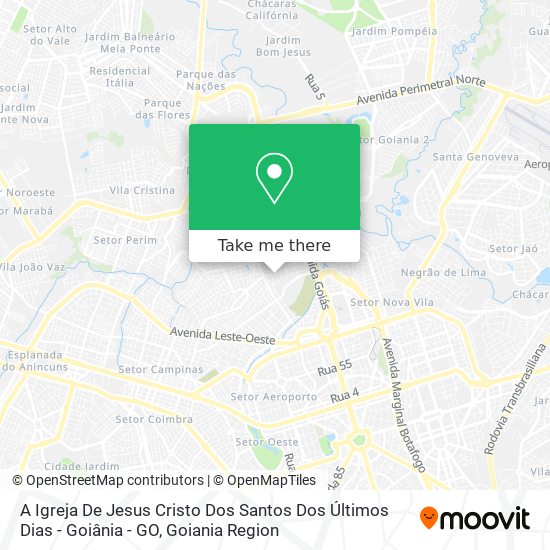 Mapa A Igreja De Jesus Cristo Dos Santos Dos Últimos Dias - Goiânia - GO