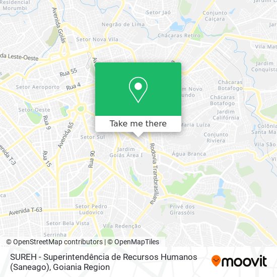 Mapa SUREH - Superintendência de Recursos Humanos (Saneago)