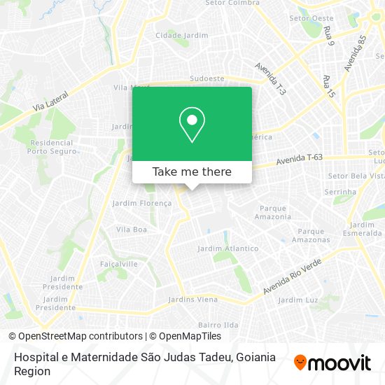 Mapa Hospital e Maternidade São Judas Tadeu