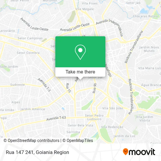 Rua 147 241 map