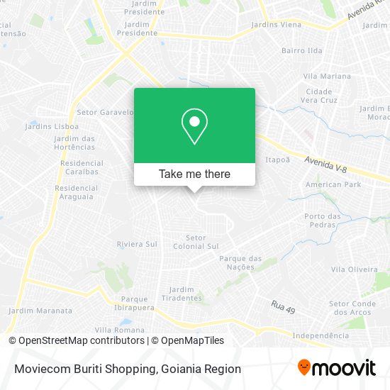 Mapa Moviecom Buriti Shopping
