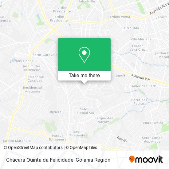 Chácara Quinta da Felicidade map