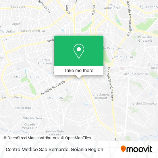 Mapa Centro Médico São Bernardo