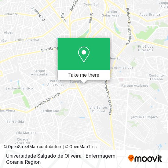 Universidade Salgado de Oliveira - Enfermagem map