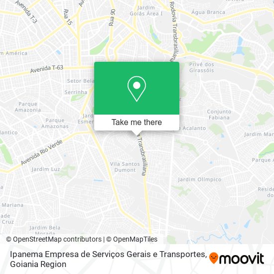 Mapa Ipanema Empresa de Serviços Gerais e Transportes