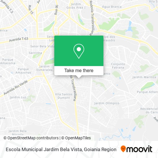 Mapa Escola Municipal Jardim Bela Vista