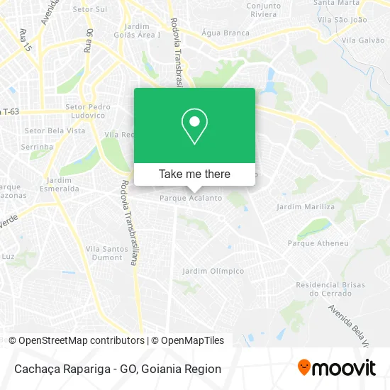 Cachaça Rapariga - GO map