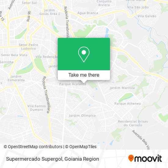 Supermercado Supergol map