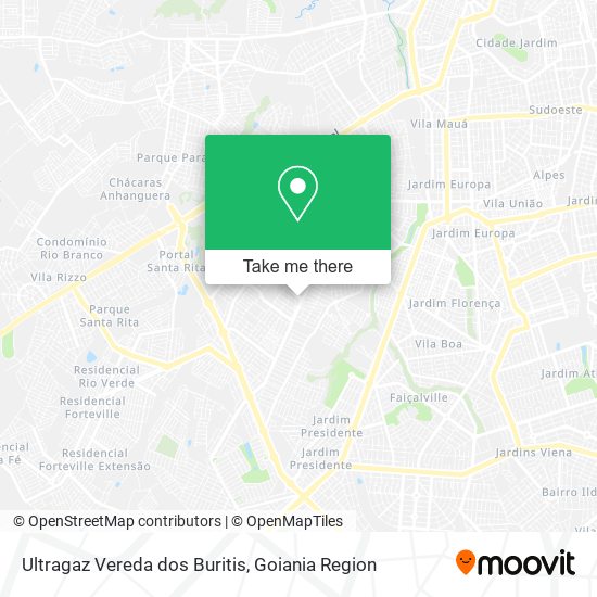 Ultragaz Vereda dos Buritis map