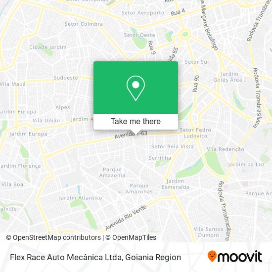 Flex Race Auto Mecânica Ltda map