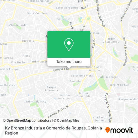 Ky Bronze Industria e Comercio de Roupas map