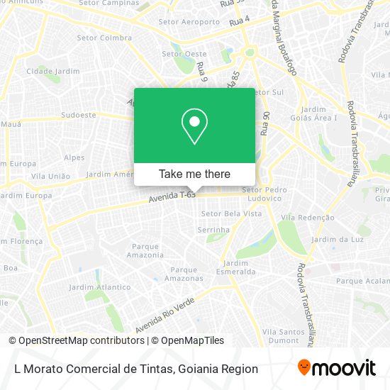 Mapa L Morato Comercial de Tintas