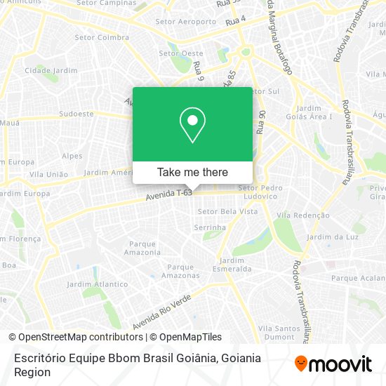 Escritório Equipe Bbom Brasil Goiânia map