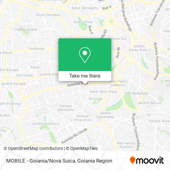 Mapa MOBILE - Goiania/Nova Suica